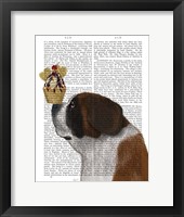 Framed St Bernard Ice Cream