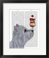 Framed Westie Ice Cream