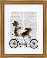 Framed Basset Hound Tandem