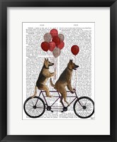 Framed German Shepherd Tandem