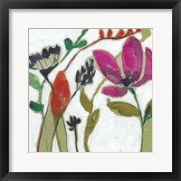 Framed 'Vivid Flowers II' border=