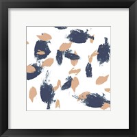 Framed 'Blueberry & Peach Strokes II' border=