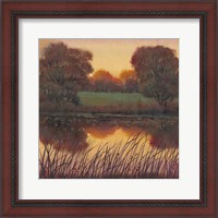 Framed 'Early Evening I' border=