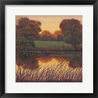 Framed 'Early Evening I' border=