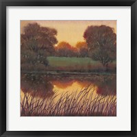 Framed 'Early Evening I' border=