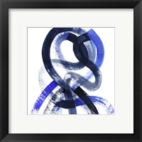 Framed 'Blue Kinesis V' border=