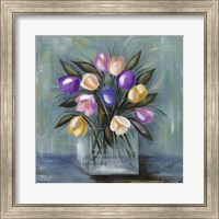 Framed 'Mixed Pastel Bouquet II' border=