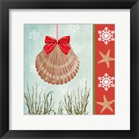 Framed 'Christmas Coastal I' border=