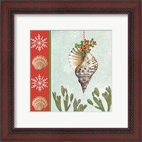 Framed 'Christmas Coastal II' border=