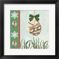 Framed 'Christmas Coastal IV' border=