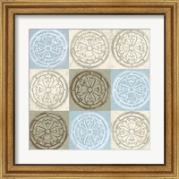 Framed 'Blue Squared II' border=