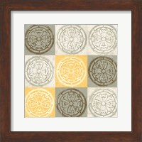 Framed Yellow Squared I