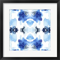 Framed Blue Kaleidoscope I