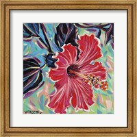 Framed 'Hawaiian Beauty I' border=