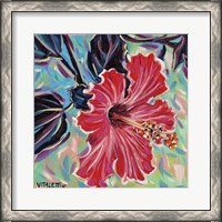 Framed 'Hawaiian Beauty I' border=