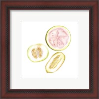 Framed 'Love Me Fruit I' border=