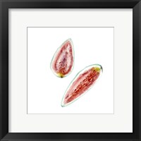 Framed 'Love Me Fruit VI' border=
