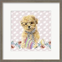 Framed 'Easter Pups I' border=