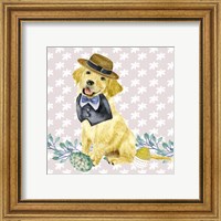 Framed 'Easter Pups III' border=