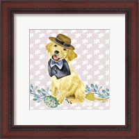 Framed 'Easter Pups III' border=