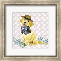 Framed 'Easter Pups III' border=