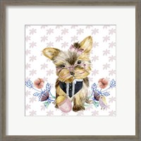 Framed 'Easter Pups IV' border=