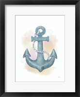 Watercolor Anchor Framed Print