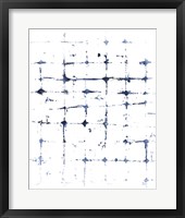 Framed Indigo Ink Motif VII