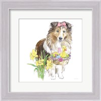 Framed Easter Pups II