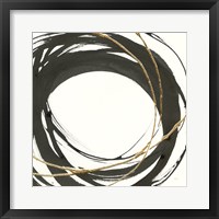 Gilded Enso III Framed Print