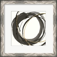 Framed 'Gilded Enso I' border=