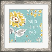 Framed 'Bee Happy II' border=