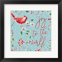 Holiday Wings V Blue Framed Print