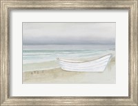 Framed Serene Seaside with Boat