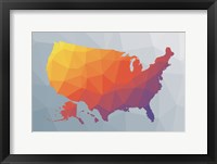 Geo Map II Framed Print