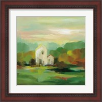 Framed 'October Farm I' border=