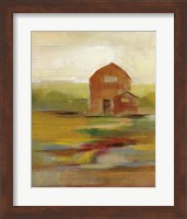 Framed 'Hillside Barn II v2' border=