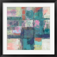 Framed 'Island Hues I Crop Bright' border=