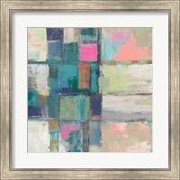 Framed 'Island Hues II Crop Bright' border=