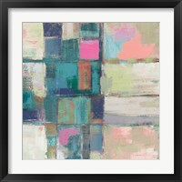 Framed 'Island Hues II Crop Bright' border=