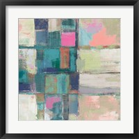 Framed 'Island Hues II Crop Bright' border=