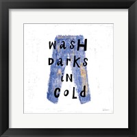 Laundry Rules V Framed Print