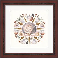 Framed 'Ocean Mandala I' border=