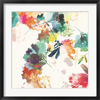 Framed 'Glitchy Floral II' border=