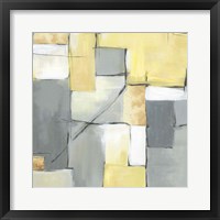 Golden Abstract I Framed Print