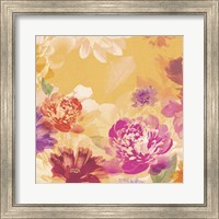 Framed 'Vintage Floral I' border=