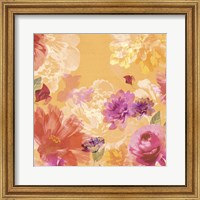 Framed 'Vintage Floral II' border=