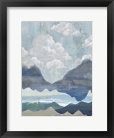 Cloudy Mountains I Framed Print