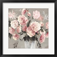 Framed 'Peach Bouquet' border=