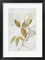Botanical Gold on White III Framed Print